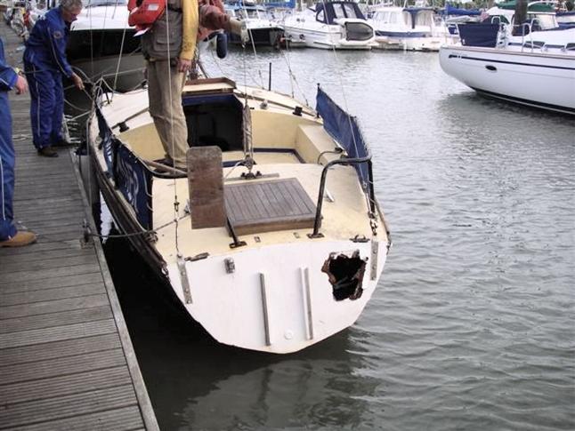 The �Sundowner� - showing the damage